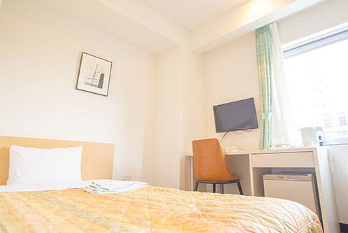 新狭山第一ホテル シングルルーム ベッド
